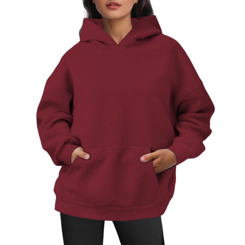 Women's Casual Hooded Sweatshirt Soft Lightweight Pullover 2