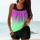 Women's high-waisted swimsuit set gradient racerback top 1