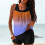 Women's high-waisted swimsuit set gradient racerback top 1