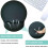 Tappetino ergonomico per mouse con supporto per il polso in memory foam (2 pezzi) 3