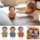 Hérisson en peluche marron 30 cm 6