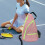 Pickleball-kassi monitoimireppu pinkki 7