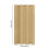 Cortinas impermeáveis para gazebo externo, 51,9 x 72 polegadas, com ilhós. 2