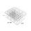 Clear plastic storage box with 4 compartments and lid 3