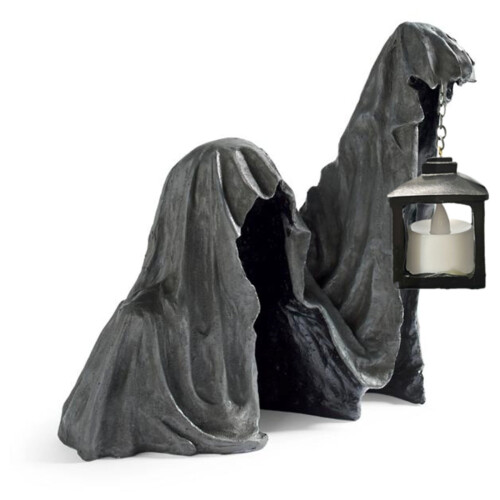 Ensemble de décoration de jardin avec sculpture de lanterne d'Halloween 1
