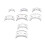 Silicone Ring Size Adjuster Set of 8 1