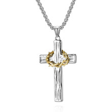 Cross Necklace for Men Stainless Steel 60cm