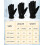 Luvas de inverno infantis de lã polar com dedos inteiros - 3 pares 7