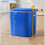 Kleideraufbewahrungsbox mit Deckel, blau, 240 l 8