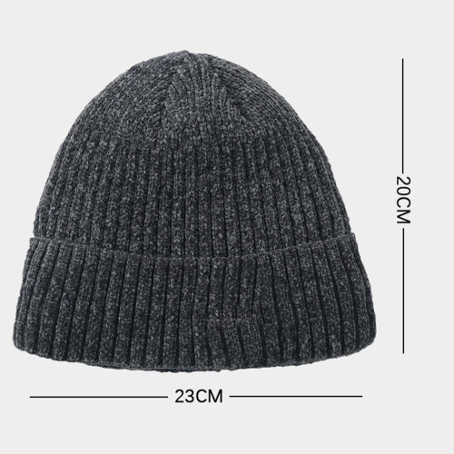 Bonnet unisexe en maille doublée sherpa 1