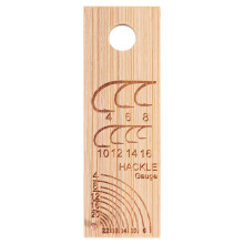 Qilidiba wooden fishing ruler for hook and fly measuring