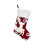 Rustik julstrumpa polyester jultomte snögubbe ren 2