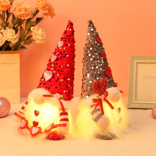 Verlichte Valentijnskabouterknuffels (3-pack) 2