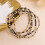 Gold Beaded Stack Bracelets for Women 5-Piece Set 6