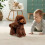 Peluche Caniche à longues pattes, douce et réaliste 4