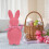Décoration de lapin de Pâques avec nœud papillon (1 pièce) 4