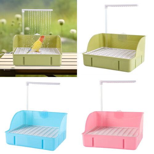 Estación automática de baño para pájaros con flujo continuo para pequeños 1