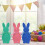 Décoration de lapin de Pâques avec nœud papillon (1 pièce) 8