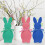 Décoration de lapin de Pâques avec nœud papillon (1 pièce) 7