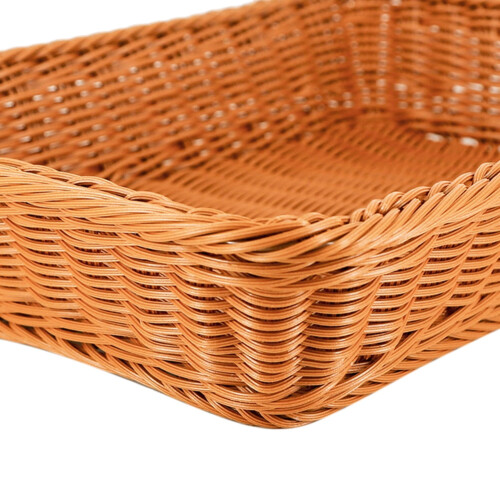Brotkorb-Serviertablett aus Weide, 22 x 17 x 5 cm 2