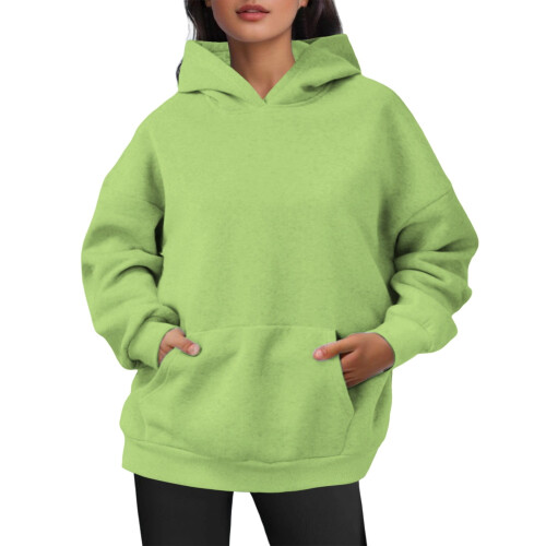 Women's Soft Casual Hooded Sweatshirt Lightweight Pullover 1 2