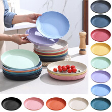Octagonal Plastic Tray, Anti-slip Restaurant Grade, Durable Dinner Plate, for Home Burgers, Fast Food, and Cafeterias, by FAJHHA
