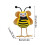 Cute Bee Gnome Figurine Insect Decorative Doll 1 Piece 2