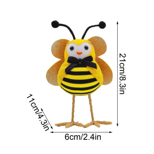 Cute Bee Gnome Figurine Insect Decorative Doll 1 Piece 1