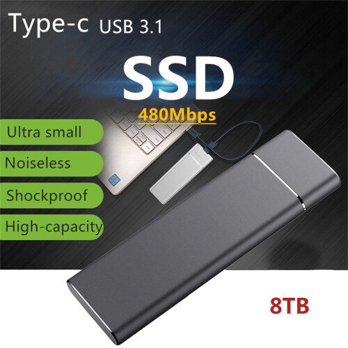 Portable SSD with USB-C Interface 1TB