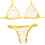 Bikini da donna senza maniche push-up imbottito a 2 pezzi 7