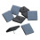 Furniture Glides Square Grey Blue 8 pcs 38mm 1
