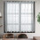 White Short Voile Curtains 29.13x23.62 In 1-Panel 8