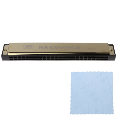 24-Hole Metal Harmonica for Beginners