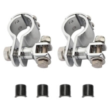 Motorcycle Footpegs 32mm Highway Crash Bar Foot Peg Clamps for Davidson
