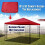 Gazebo canopy cover polyester 10 ft x 10 ft burgundy 1