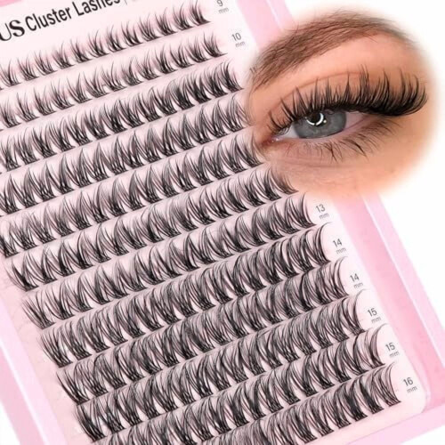 Wispy Lash Clusters D-Curl192pcs9-16mm