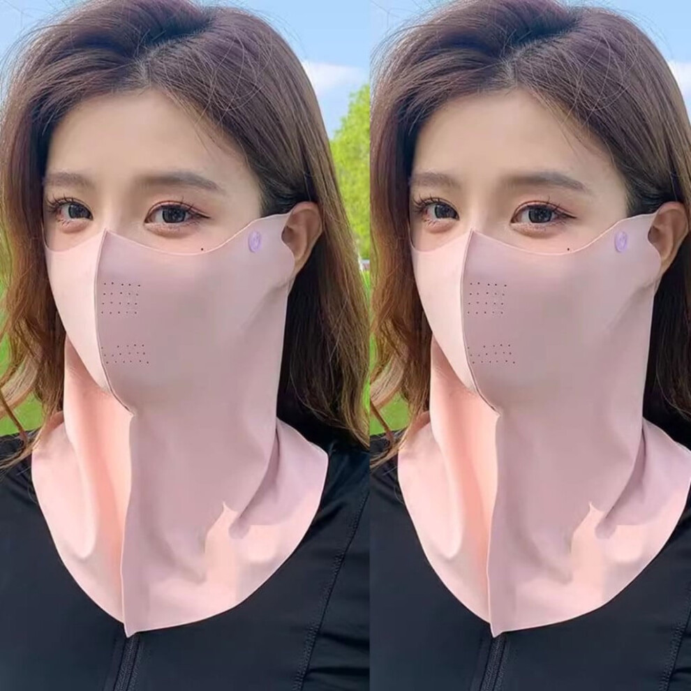 Ice Silk Uv Protection Neck Guard Face Mask 2Pcs 962125008210