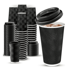 Tasses à café isothermes avec couvercles, 473 ml (16 oz), paquet de 100