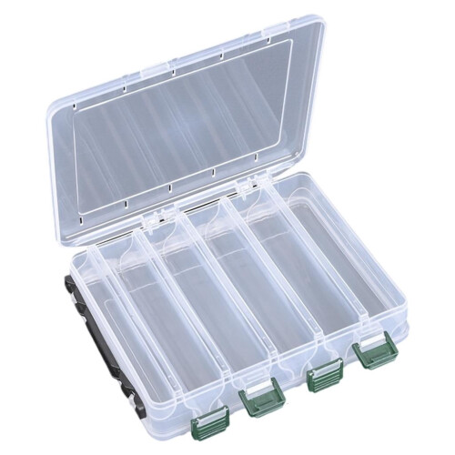 Fishing Bait Storage Case Double Deck with Removable Trays