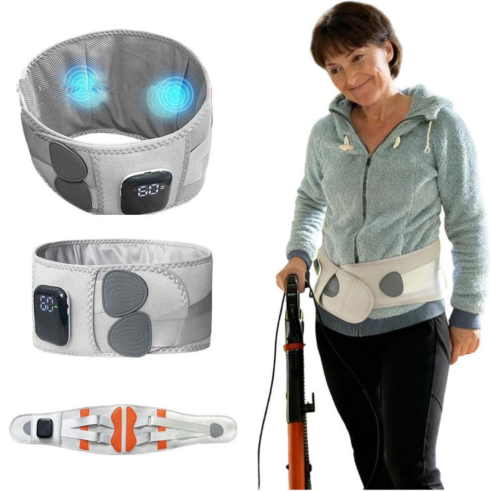 Heated Back Support Belt With Massage And Infrared Therapy 900223167651