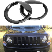 Front Bezels Light Headlight Trim Cover Decor Lamp Hoods for 2011-2017 Black Auto Car Styling Accessories