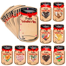 Cartes de Saint-Valentin en forme de bouteille flottante (50 pièces)