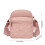 Γυναικεία Τσάντα Oxford Crossbody Ροζ Ελαφριά Ρυθμιζόμενη 3