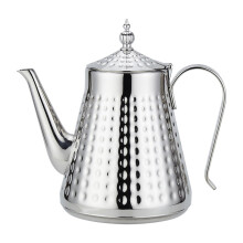 Tetera de acero inoxidable con cuello de cisne y diseño martillado, 1,7 L