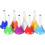 Handpercussion Bell Set med 8 färgglada bärbara klockor 1
