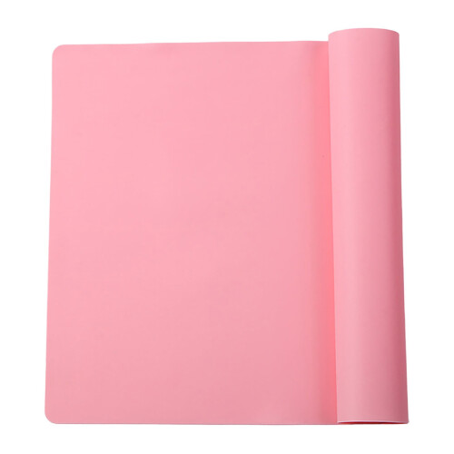 Silicone Kitchen Mat Pink 11.7 x 11.7 Inch