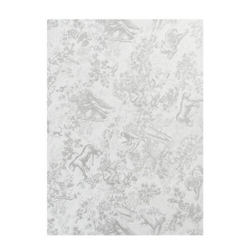 Minirulle blomstergavepapir lyserød hvid 41x51 cm