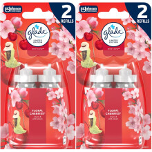 4 x Glade Sense and Spray Refill 18ml - Floral Cherries (2 x Twin Pack)
