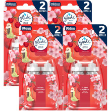 8 x Glade Sense and Spray Refill 18ml - Floral Cherries (4 x Twin Pack)
