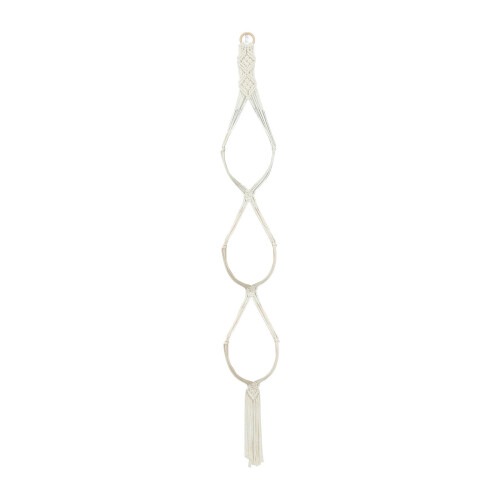 Cabide para chapéus boho feito à mão em macramê de algodão (1 peça)